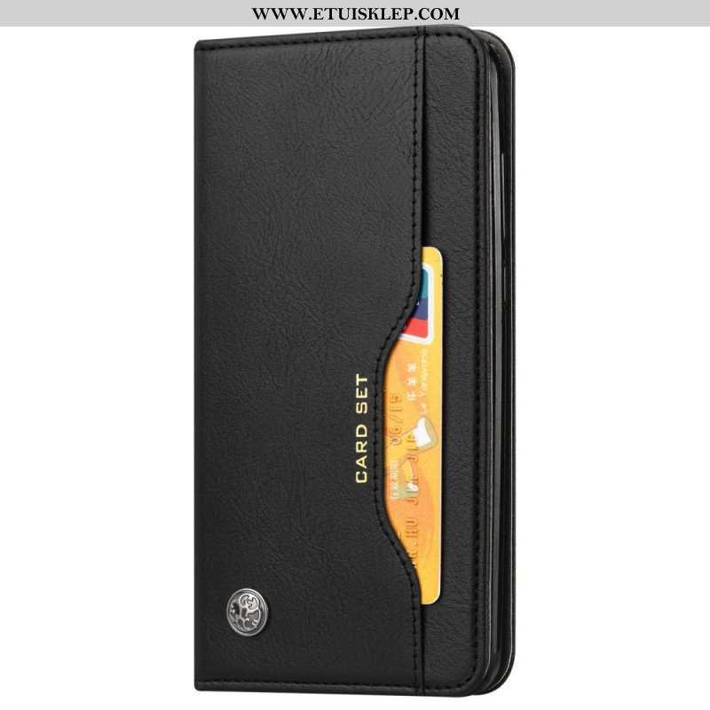 Etui Na Telefon do Samsung Galaxy S23 5G Etui Folio Etui Na Karty Ze Sztucznej Skóry